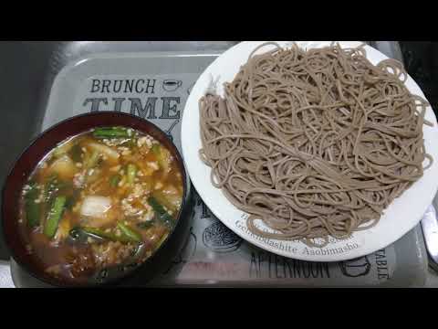 【自炊】鶏ミンチのピリ辛つけそば（2022111晩）
