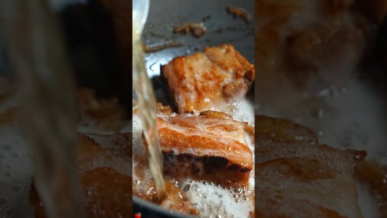 豚の塊肉は、ビールで煮込んでください。とろけます。 #shorts