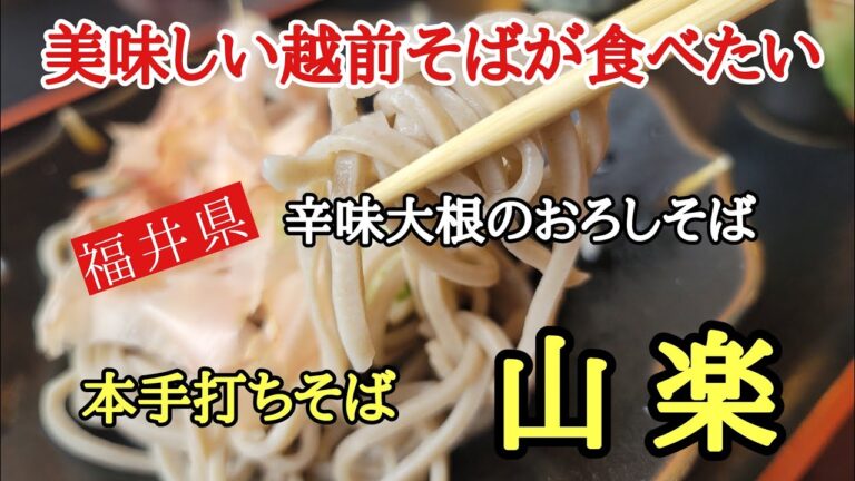 美味しい越前そばを食べたくて#おいしい #そば #福井県 、久しぶりに辛味大根のおろしそばを食べたくて福井県越前市にある本手打ちそば「山楽」に行って来ました。