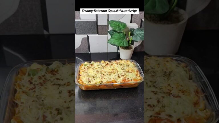 クリーミーなバターナッツスクワッシュパスタのレシピ #shorts