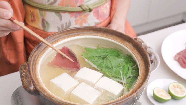 鍋 & SAKE【高知県 カツオのしゃぶしゃぶ】日本酒と楽しむおいしい鍋　★レシピあり★