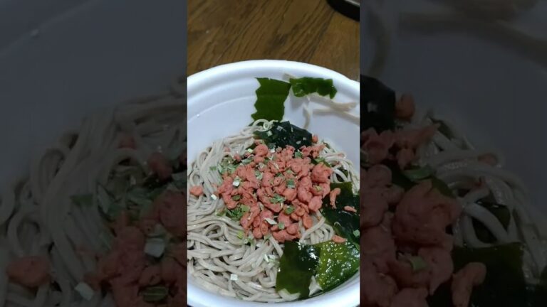 ニュータッチ名代富士そば冷やしたぬきそばを食べてみた！　#shorts