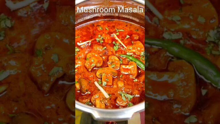 Mushroom Masala 🤤🍄  #mushroom