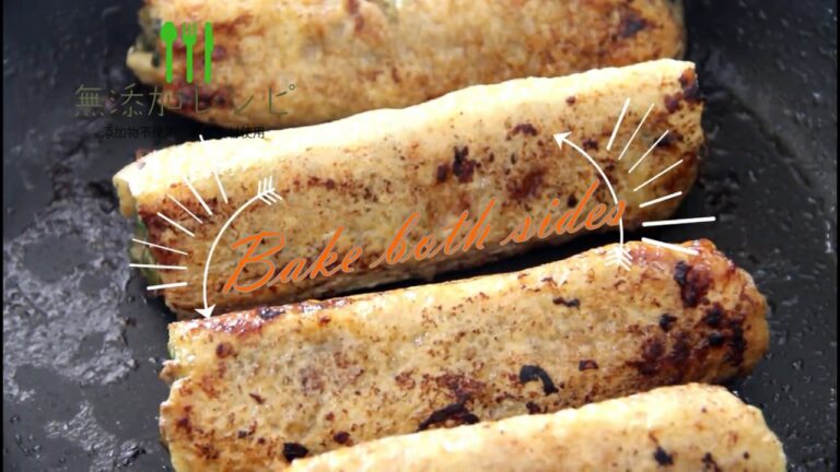 【レシピ動画】安心の無添加！くるくる油揚げのニラ餃子 Spinning　Fried tofu　Nira dumpling