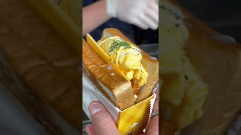 ここ知ってる？？？うますぎるふわふわ卵サンド🐣どこかわかったらコメントしてね📝 #料理 #料理動画 #shorts #お菓子