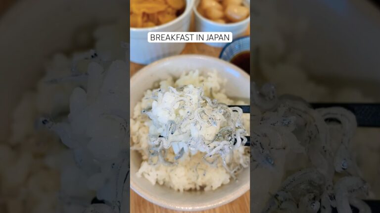 BREAKFAST IN JAPAN - Tiny Whitebait Rice with Ponzu Sauce |ちりめんポン酢ご飯 #japanesefood #breakfast #japan