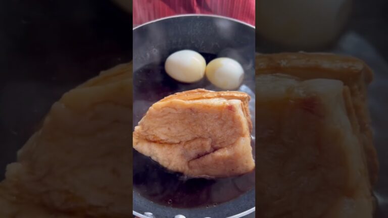 【フライパンで一発】超簡単煮豚レシピ🐽#shorts#作り方 #レシピ #和食 #料理 #自炊 #おうちごはん #一人暮らし #ひとり暮らし #mukbang #モッパン