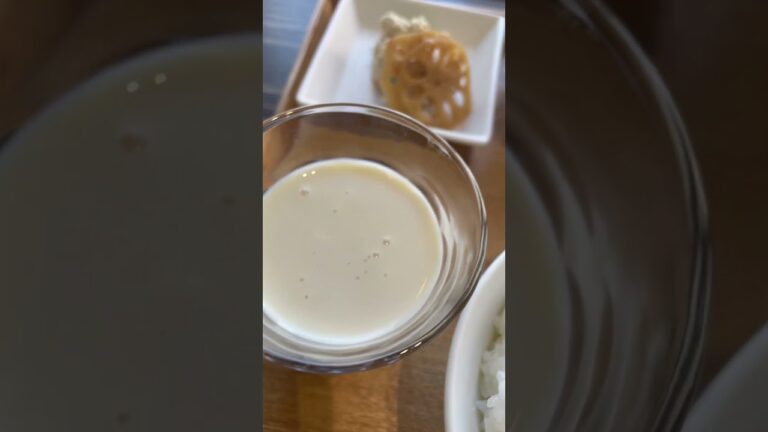 【福岡】大人の朝ごはん 豆腐ってこんなにおいしかったんだと思うお店！『豆藤・加藤本店』朝食メニュー 豆藤定食￥700(税込￥770) 豆汁小・ごはん・日替わり惣菜・できたて豆腐・厚あげ・豆乳 平尾