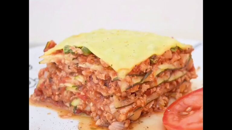 Vegan lasagna with zucchini | Vegan + Gluten Free