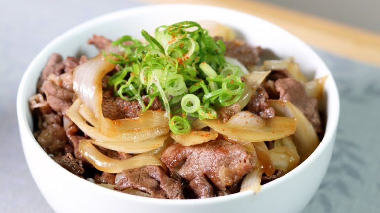 本当は教えたくない！柔らか牛丼の作り方　How to make soft beef bowl, which I don't really want to tell you.