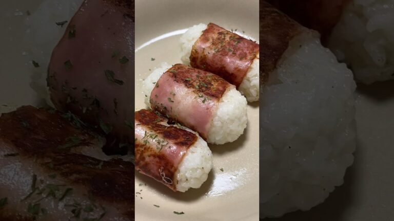 【超簡単！】絶品ベーコンチーズおにぎり #shorts #焼きおにぎり #簡単レシピ #おにぎり