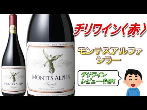 ワインレビュー　　チリ赤ワイン　モンテスアルファ・シラー　モンテス社のミドルクラスどうなの～！？