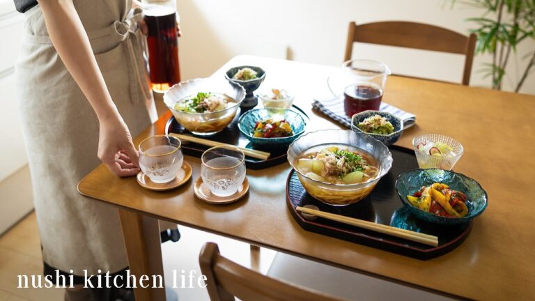 # 116 冷たいおうちご飯で猛暑を涼しく過ごす【暮らしと食のvlog】夏の家庭菜園: Cool Summer Meals