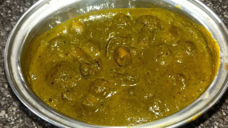 పాలకూర, మష్రూమ్ కర్రీ l palakura, mashroom curry ll టేస్టీ మరియు హెల్ది