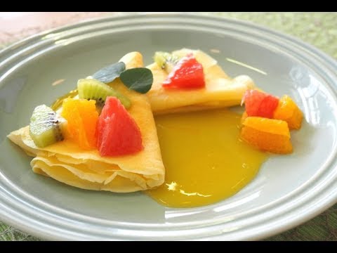 夏にぴったり★さわやかスイーツ「クレープ～オレンジソース添え～」IHレシピ動画
