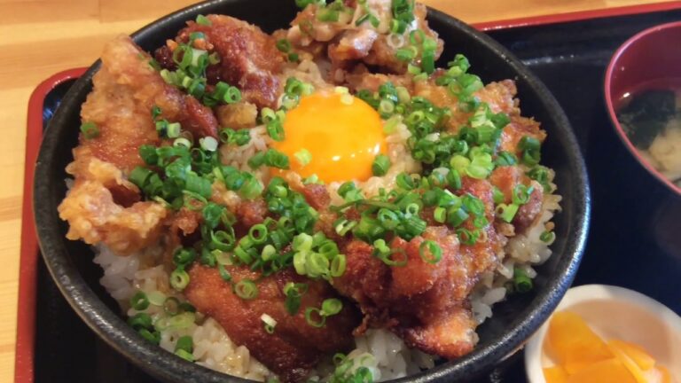 天ぷら広場食道で鶏天丼