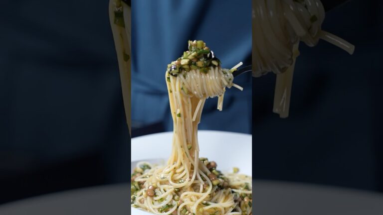 【だし納豆パスタ】ネバネバすぎて、毎日食べても飽きません。#shorts