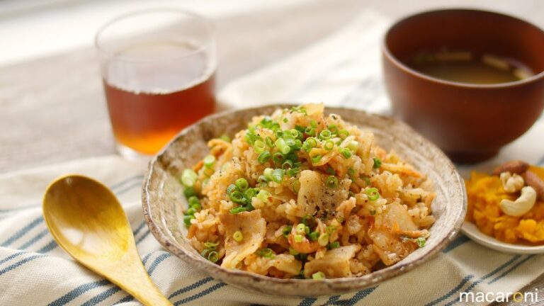 炊飯器で一気にコクうま！ 豚 キムチ 炊き込みご飯 のレシピ 作り方