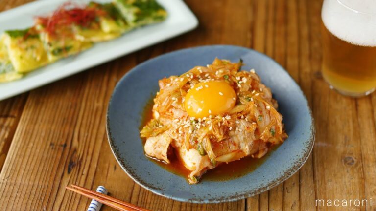 【豚肉とキムチの冷奴】ピリうま！レンジで簡単！がっつり系お豆腐レシピ♪