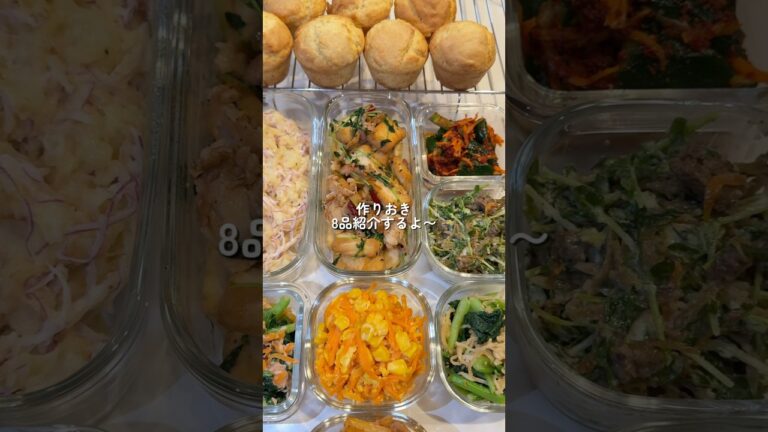 【作り置き8品】