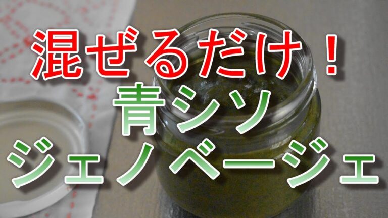 青シソのジェノベーゼとパスタの作り方！大場の大量消費におすすめ（バジルの代わりにも）