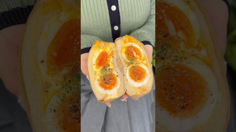 半熟とろ〜り卵サンド😋Egg sandwich#たもグルメ #japanesefood