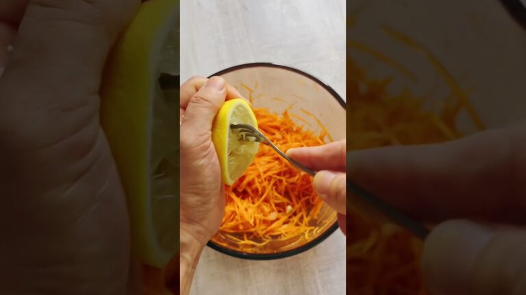 日焼け後のビタミン補給に！はちみつレモンキャロットラペ