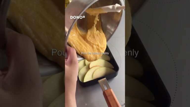 卵焼きフライパンでオーブン要らずのりんごケーキを焼いてみました。卵焼きフライパンはしっかりと成形できるのでスイーツ作りにも大活躍します。#フライパン #卵焼きフライパン #donoのある暮らし