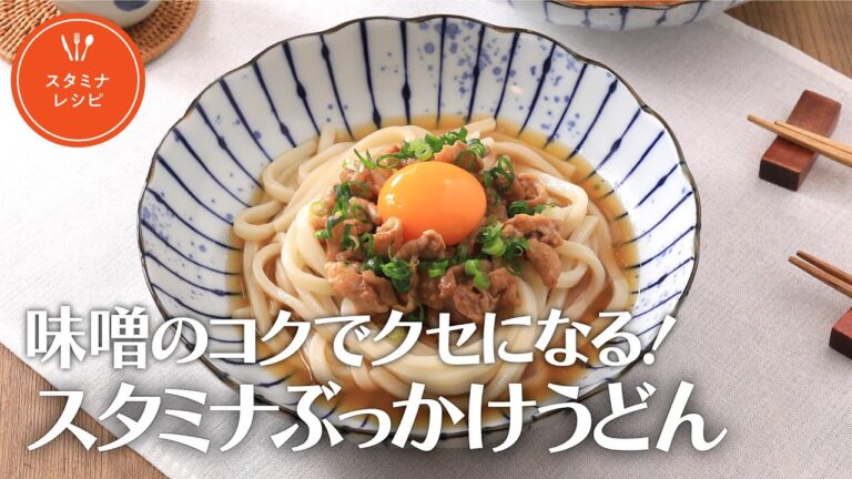 味噌のコクでクセになる！スタミナぶっかけうどん【きちんとキッチンbydaiei】