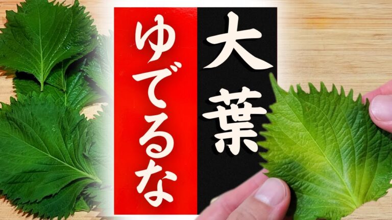 【大葉】の美味しい食べ方！驚くほど美味しくなる！