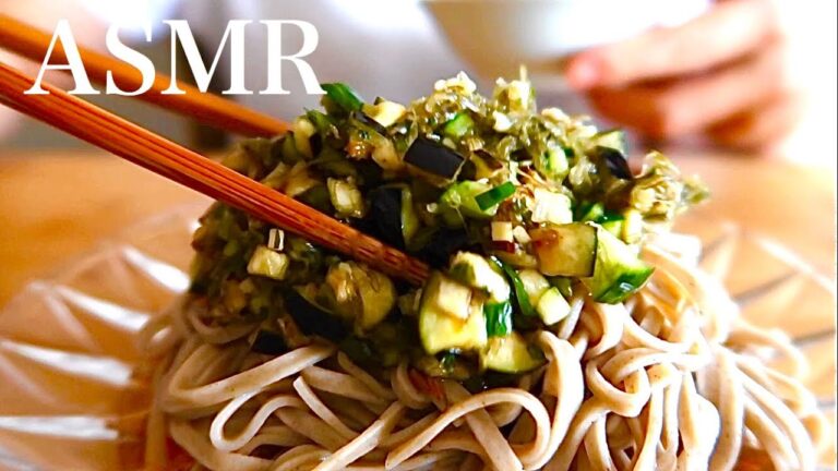 【ASMR】Soba ASMR/山形のだしを食べる音/そばを食べる音ASMR/No talking ASMR/咀嚼音/mukbang