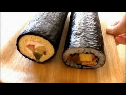 Trick Recipes: Eho Maki Sushi Swiss Roll Cake Setubun Norimaki 恵方巻き 巻き寿司 ロールケーキ