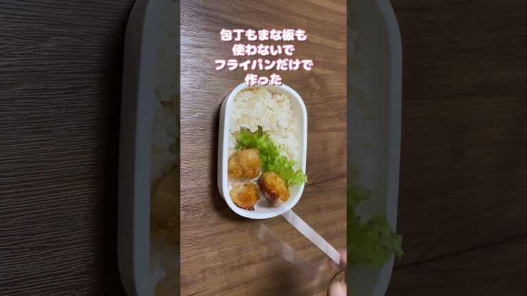 簡単お弁当作り／1品弁当／チキン南蛮弁当／鶏むね肉レシピ
