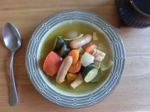 夏野菜の野菜スープ　異国のジャム