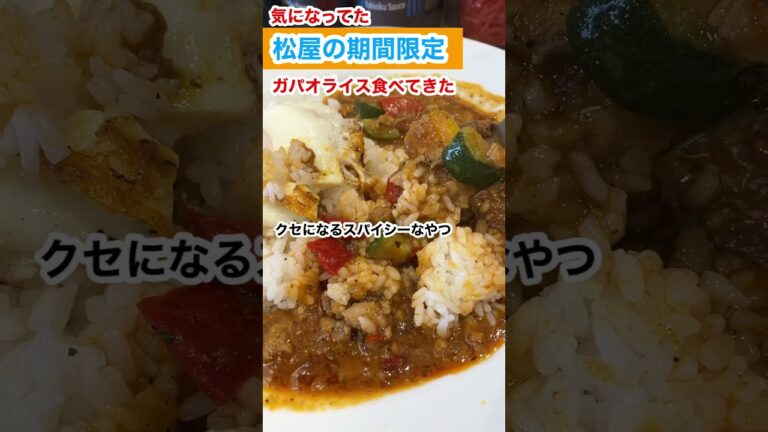 松屋ガパオライス期間限定　#ガパオライス　#松屋