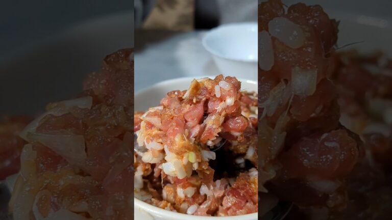 マグロの中トロでなめろうを作ったら最高すぎた＃なめろう ＃今日なんの気