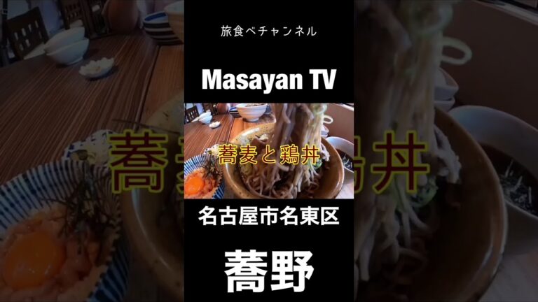 蕎野　愛知【名古屋ランチ】肉盛り！名古屋で十割蕎麦を食べに行ってきました！【Japan Aichi Nagoya soba noodles lunchi food】