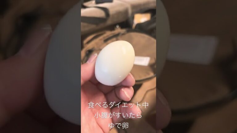 食べるダイエット中小腹が空いたらゆで卵