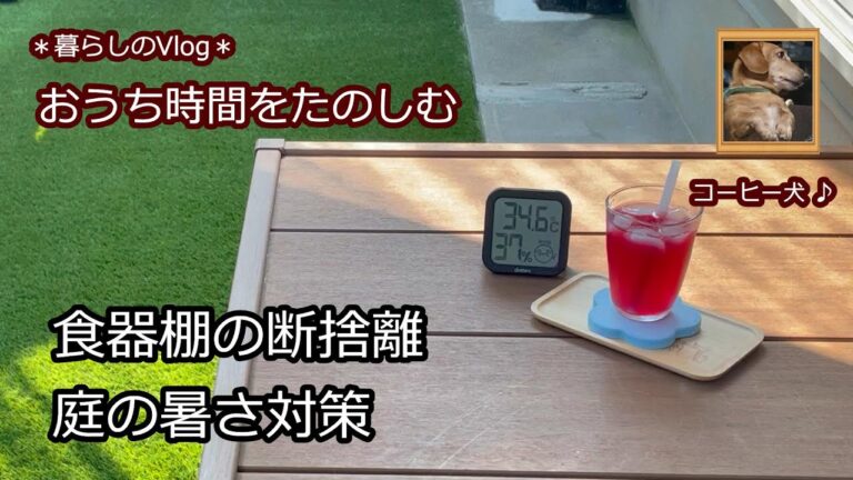 【実家ひとり暮らし#101】暑熱順化 / 遮光ネットで暑さ対策 / 夏バテ防止の紫蘇ジュースと梅ジュース / 冷やしぶっかけそば / 神社のお祭り