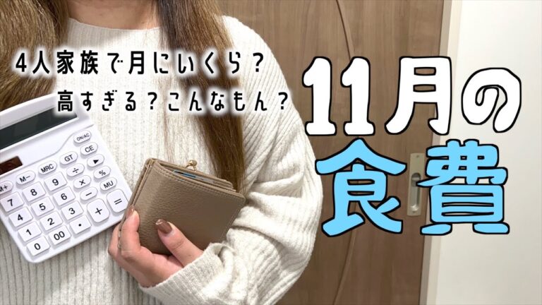 我が家の11月の食費大公開！手抜きしまくった結果…