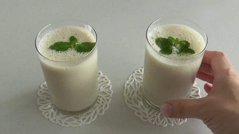 糖質控えめバナナ豆乳ラッシーの作り方