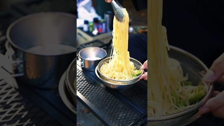 キャンプ飯！冷製パスタを食う！