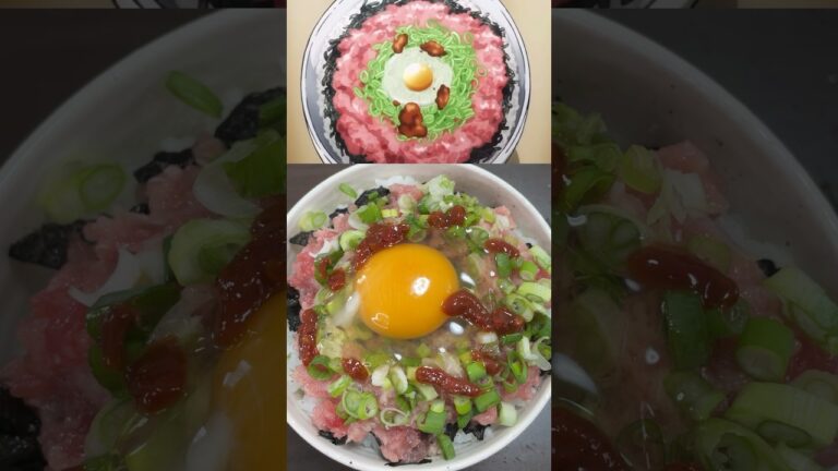 【カイジ】ハンチョウが食べていたネギトロ丼を食べたら最高過ぎた…#shorts #カイジ #アニメ飯
