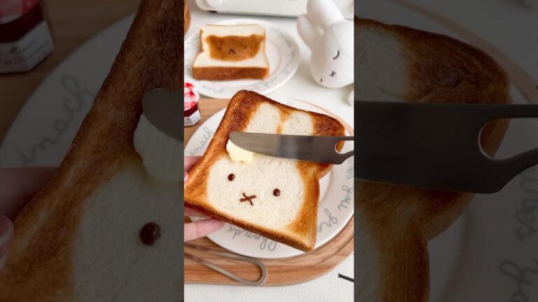 簡単ミッフィー＆ボリストースト🍞簡単食パンアレンジ♡いろんなキャラで試してみてね！ #ミッフィー #食パン #食パンアレンジ #食パンレシピ #簡単おやつ #簡単アレンジ #朝ごパン #miffy