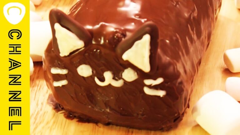材料4つで♡黒猫ロールケーキ │ Black Cat Roll Cake