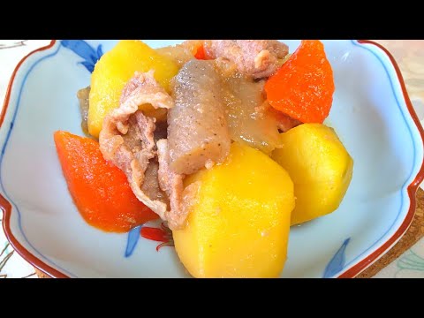 【簡単】野菜の水分だけでOK!! 《無水》肉じゃが