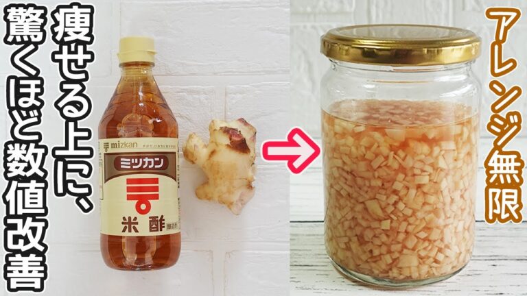 「酢しょうが」代謝を高め脂肪を減らす！利用範囲が広く美味しい‼アンチエイジング・冷え性改善・生活習慣病予防・免疫力アップ・ダイエット・血液サラサラ・風邪予防