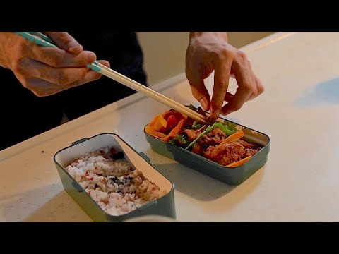 会社員が出勤前に作るお弁当//火曜〜金曜までの4日間//1人暮らしの料理//