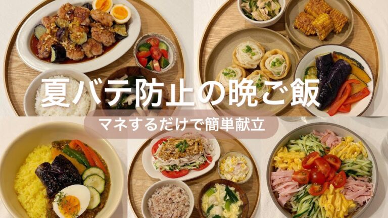 【夏の献立5選】夏野菜たっぷり！簡単で美味しい夏バテ防止レシピまとめ | 冷やし中華 | 夏野菜カレー | 夏野菜の揚げ浸しなど🍆🫑🍅