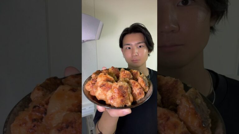【鶏もも肉】揚げないから揚げ！#shorts #自炊 #ダイエットレシピ
